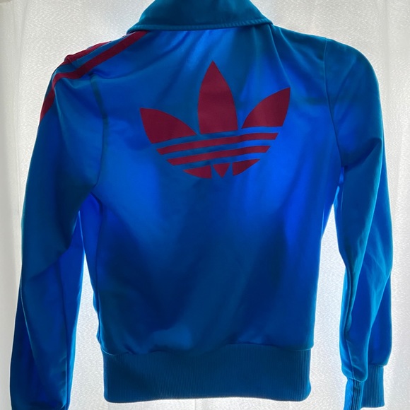 Adidas Blue and Pink Lightweight Jacket - Picture 3 of 4